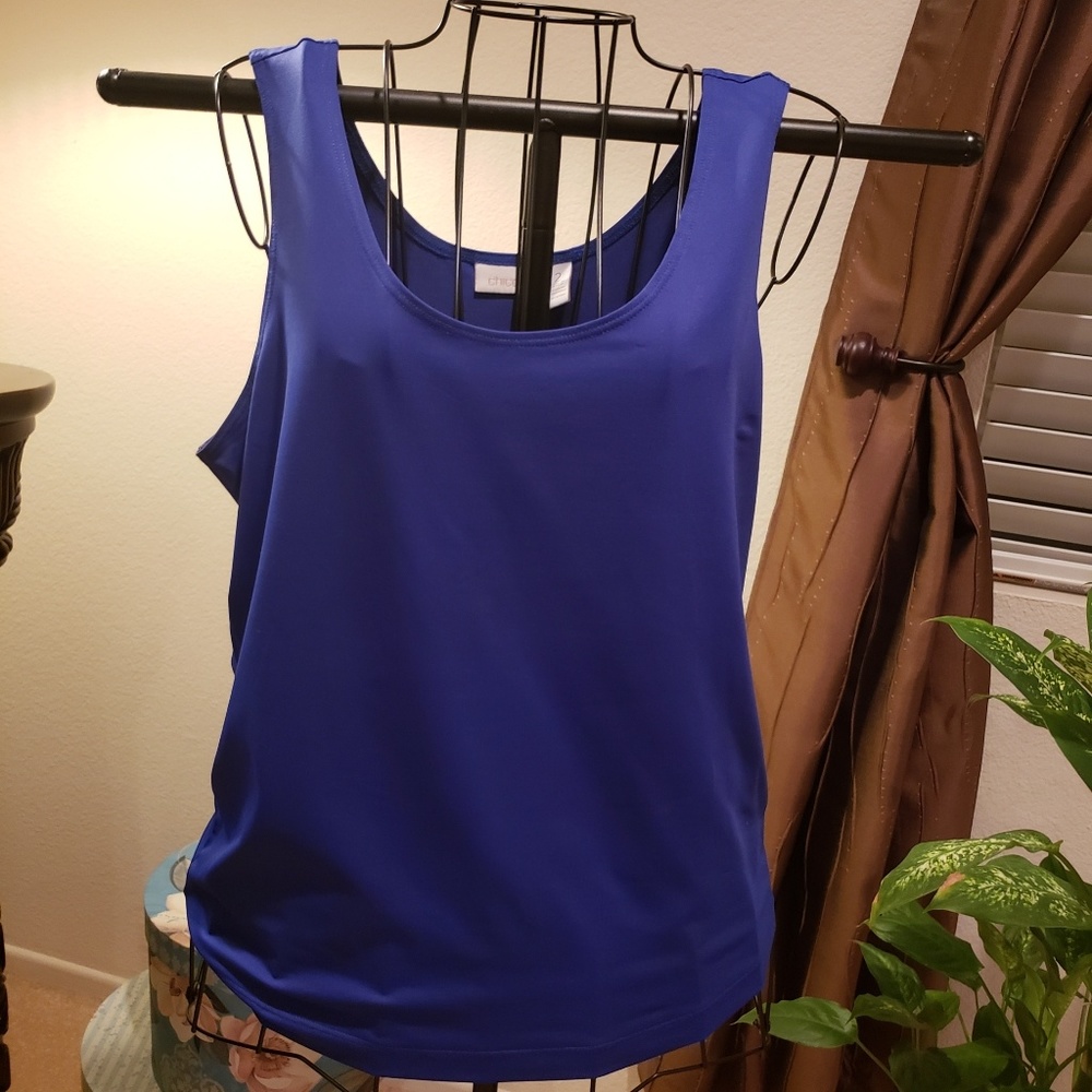 Chicos Travelers Blue Tank